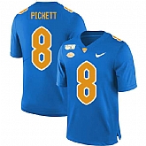 Pittsburgh Panthers 8 Kenny Pickett Blue 150th Anniversary Patch Nike College Football Jersey Dzhi,baseball caps,new era cap wholesale,wholesale hats